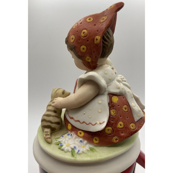 VTG Special Moments Girl Cat Figurine Gretchen Series 1 Designers' Collect 1979 - Picture 4 of 6